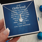 Alluring Beauty Necklace: To My Girlfriend Love Your Boyfriend