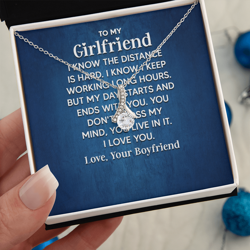 Alluring Beauty Necklace: To My Girlfriend Love Your Boyfriend