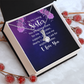 Alluring Beauty Necklace:To My Loving Sister I Love