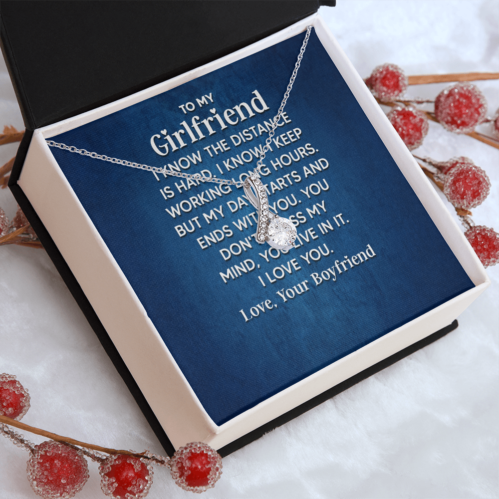 Alluring Beauty Necklace: To My Girlfriend Love Your Boyfriend
