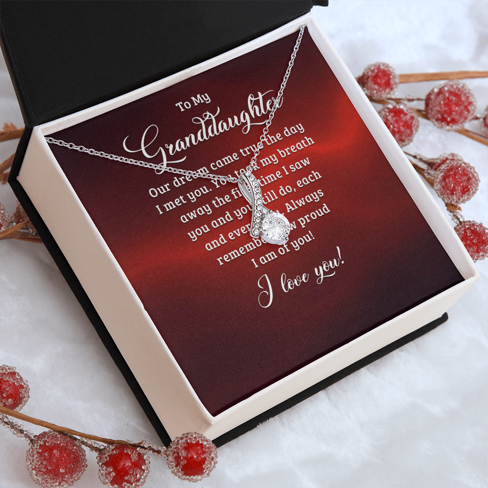 Alluring Beauty Necklace:To My Granddaughter I Love You
