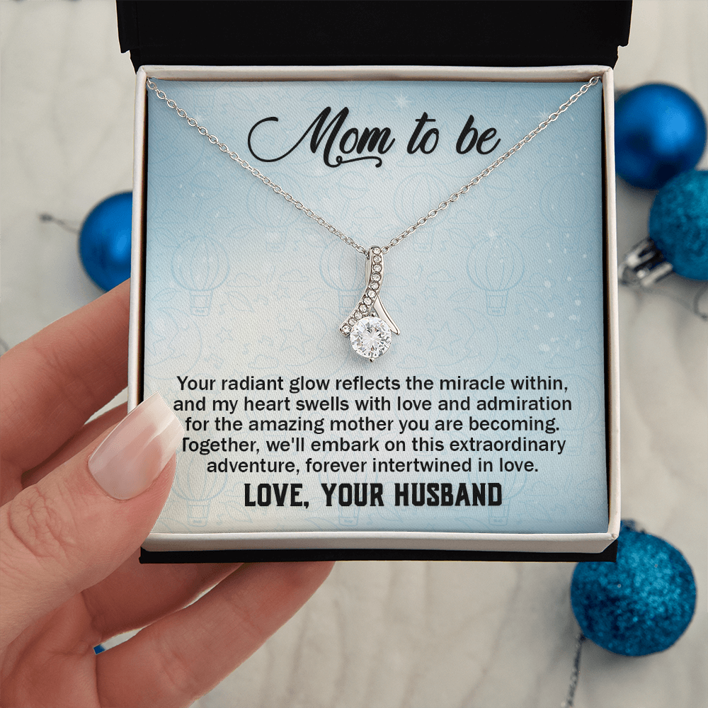 Alluring Beauty Necklace:Mom to Be Love , Your Husband