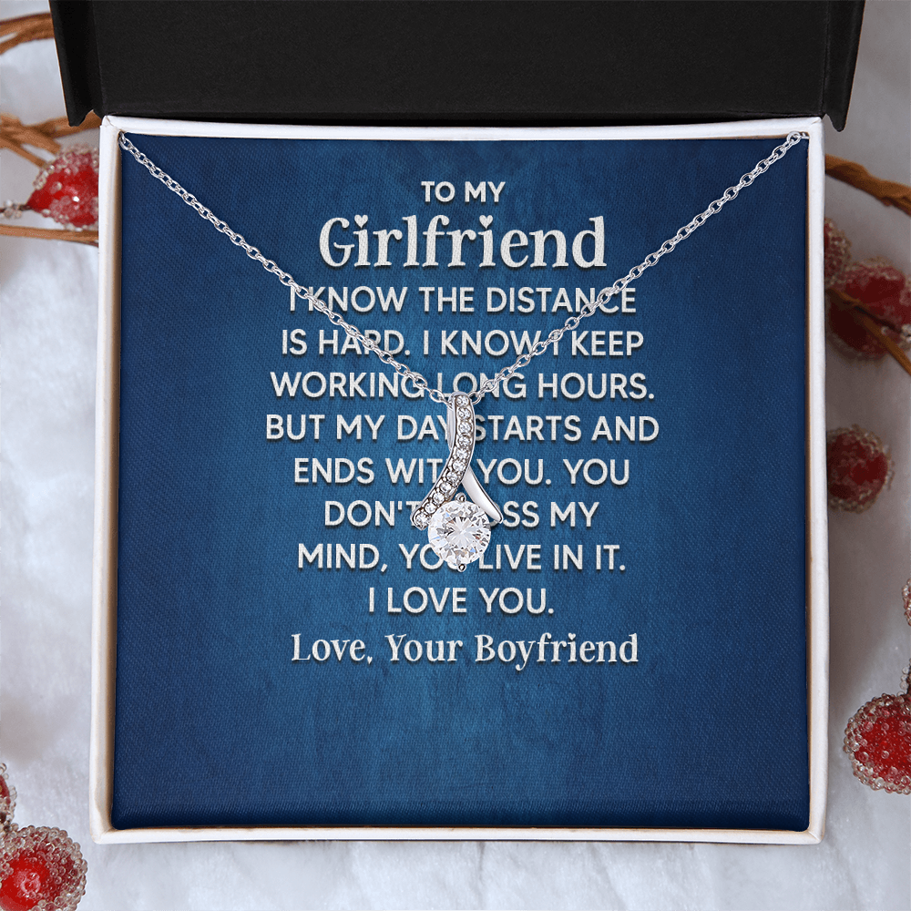 Alluring Beauty Necklace: To My Girlfriend Love Your Boyfriend