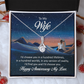 Alluring Beauty Necklace:To My Wife Happy Anniversary My Love