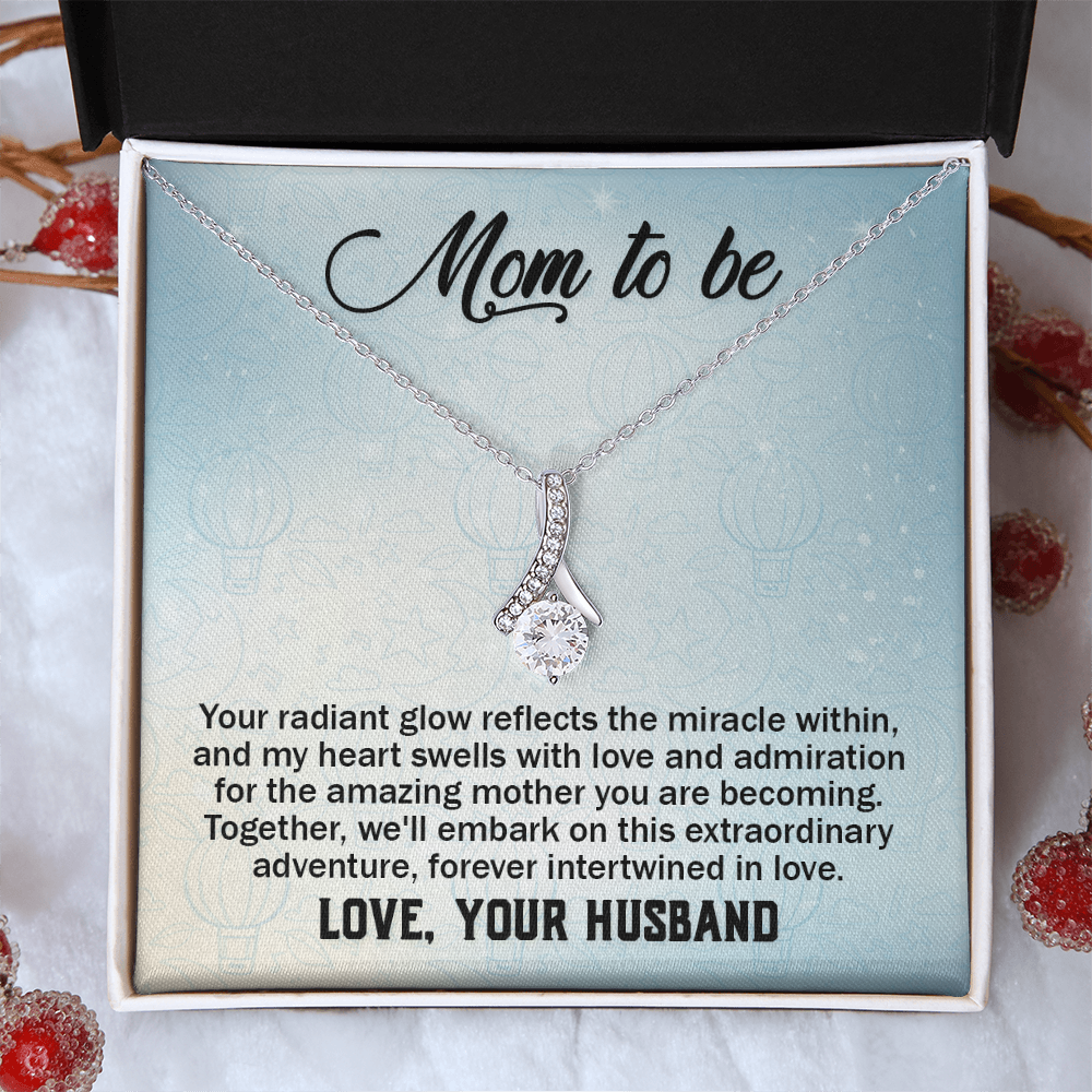 Alluring Beauty Necklace:Mom to Be Love , Your Husband