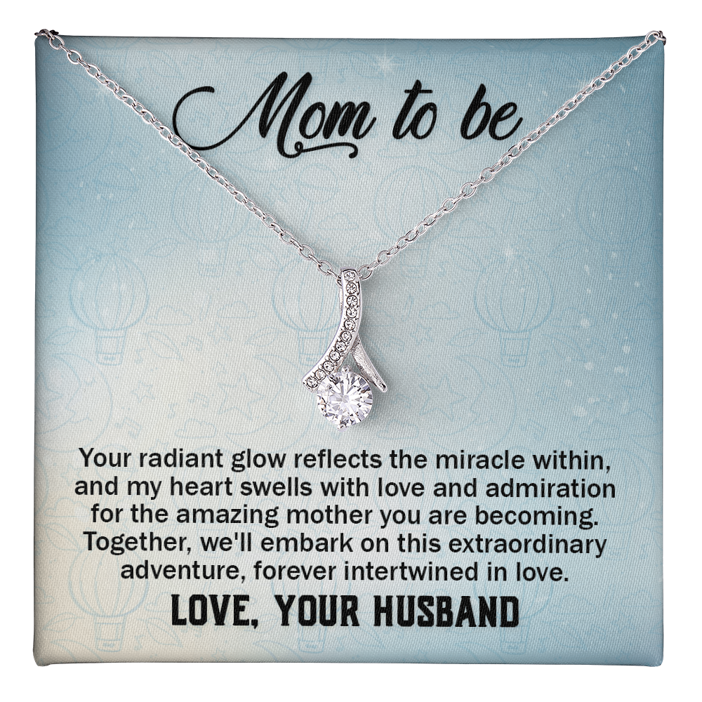 Alluring Beauty Necklace:Mom to Be Love , Your Husband