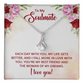 Alluring Beauty Necklace:To My Soulmate Each Day With You
