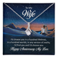 Alluring Beauty Necklace:To My Wife Happy Anniversary My Love