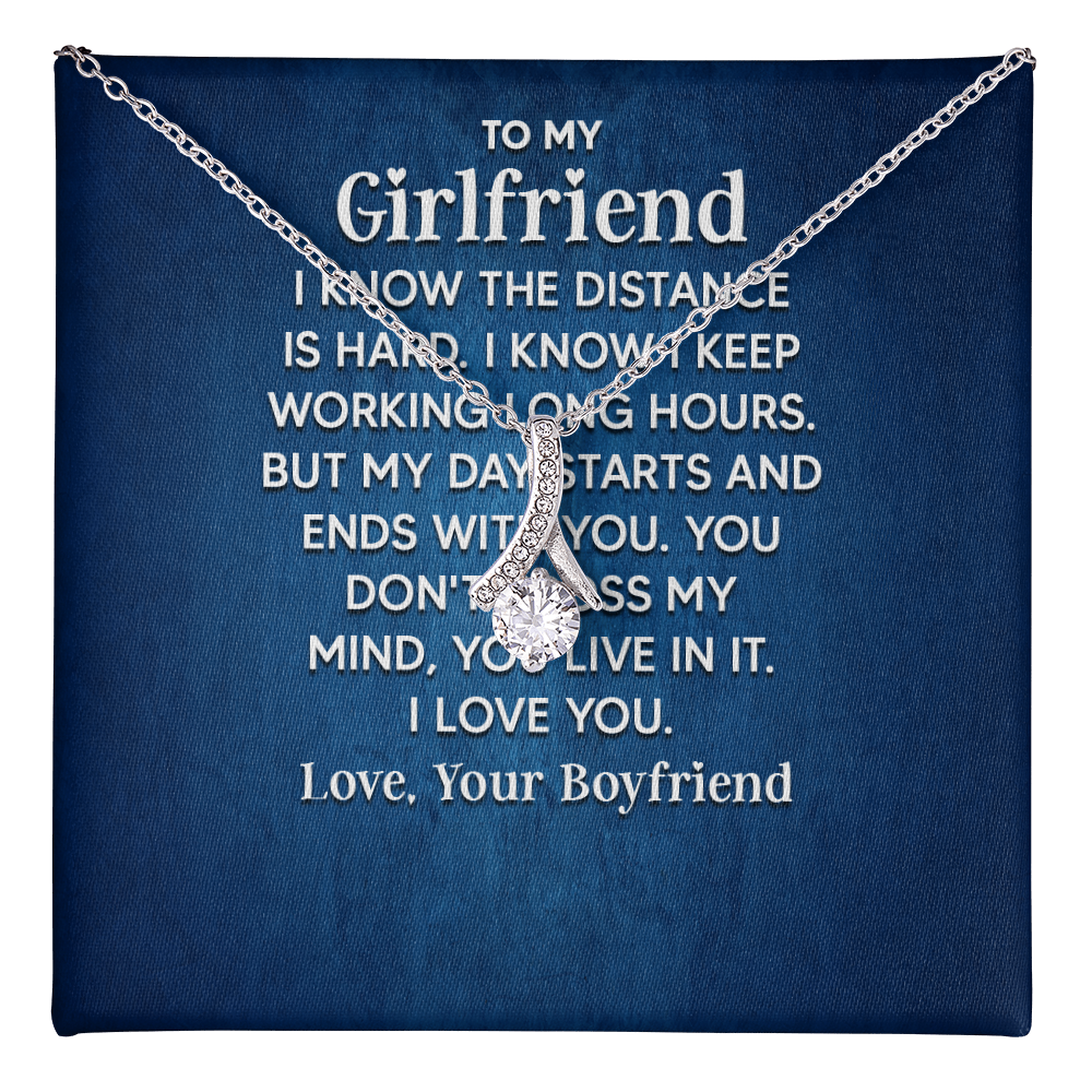 Alluring Beauty Necklace: To My Girlfriend Love Your Boyfriend