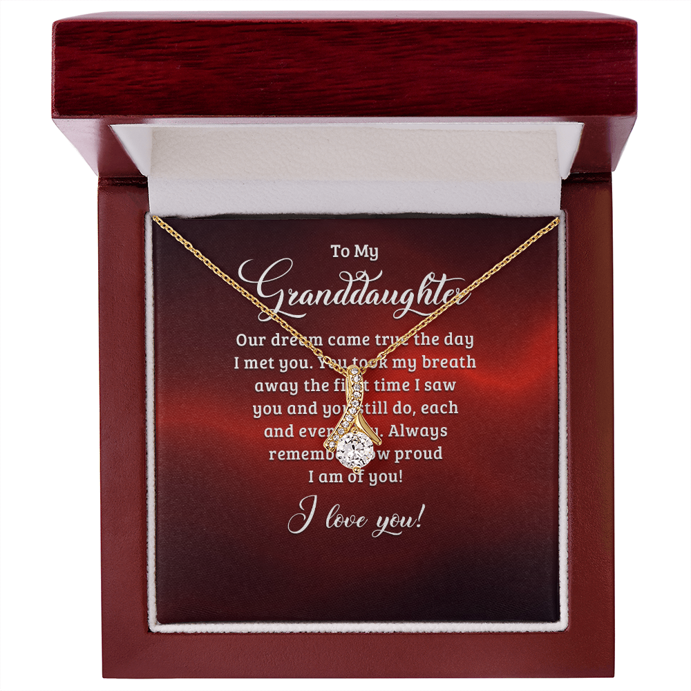 Alluring Beauty Necklace:To My Granddaughter I Love You