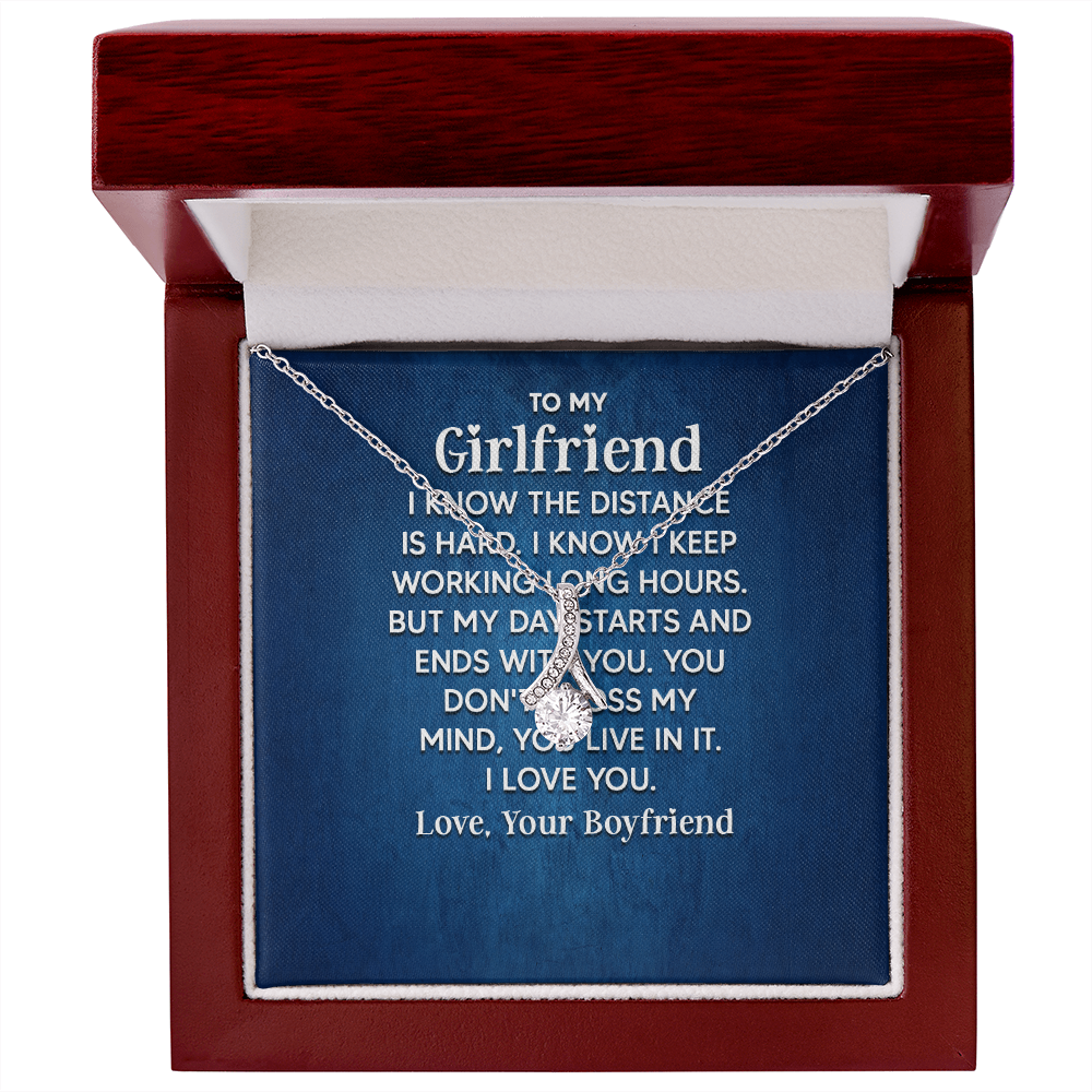Alluring Beauty Necklace: To My Girlfriend Love Your Boyfriend