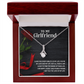 Alluring Beauty Necklace:To My Girlfriend I Love You Every Minute