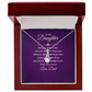 Alluring Beauty Necklace :To My Daughter Love Dad