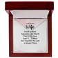 Alluring Beauty Necklace: To MY Beautiful Wife Distance Never Separates