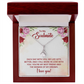 Alluring Beauty Necklace:To My Soulmate Each Day With You