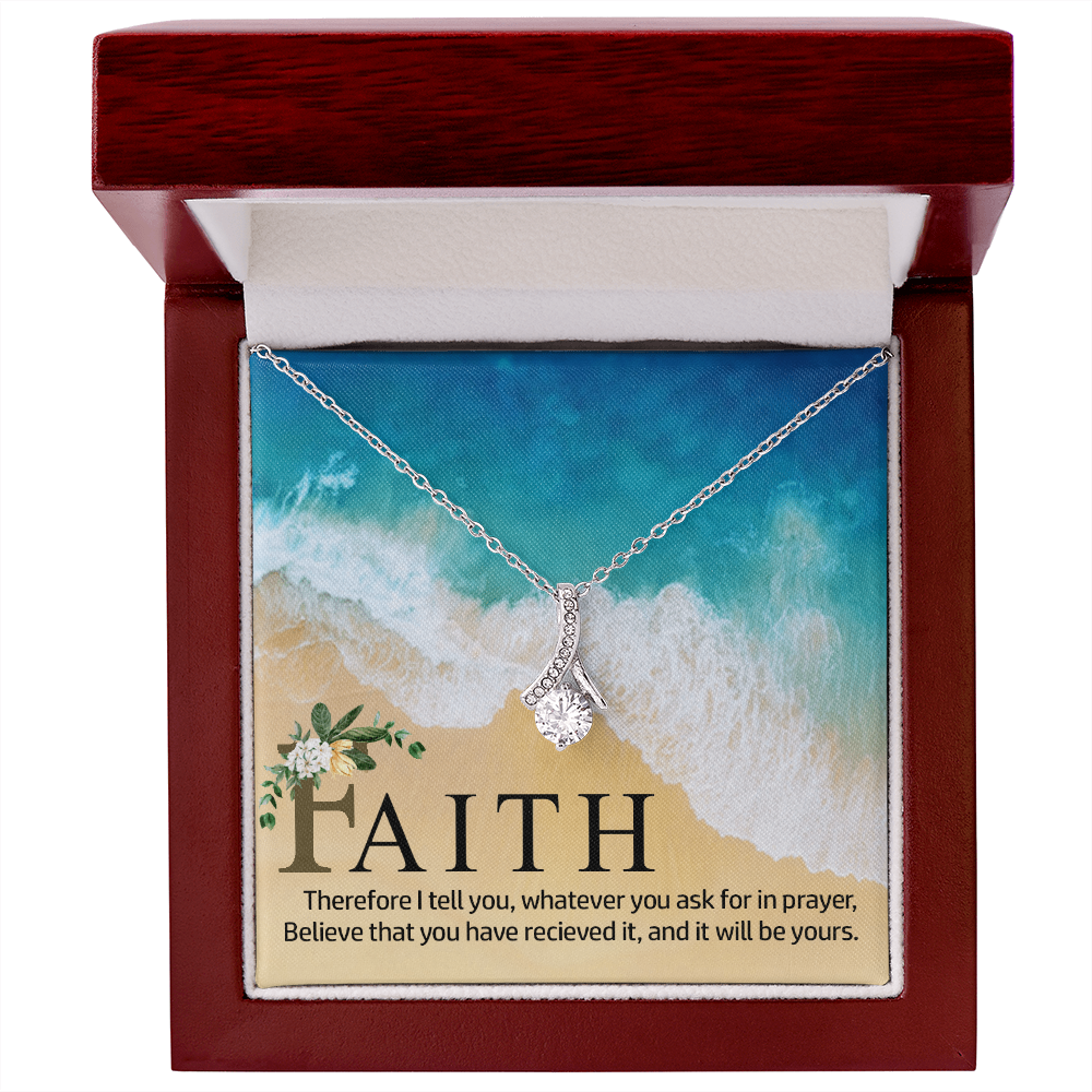 Alluring Beauty Necklace:Faith Believe That You Have Relieved It