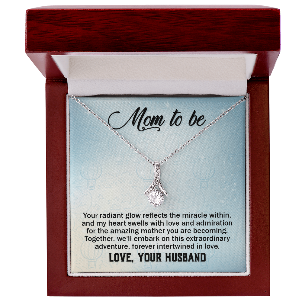 Alluring Beauty Necklace:Mom to Be Love , Your Husband