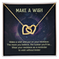 Interlocking Hearts Necklace: Make A Wish