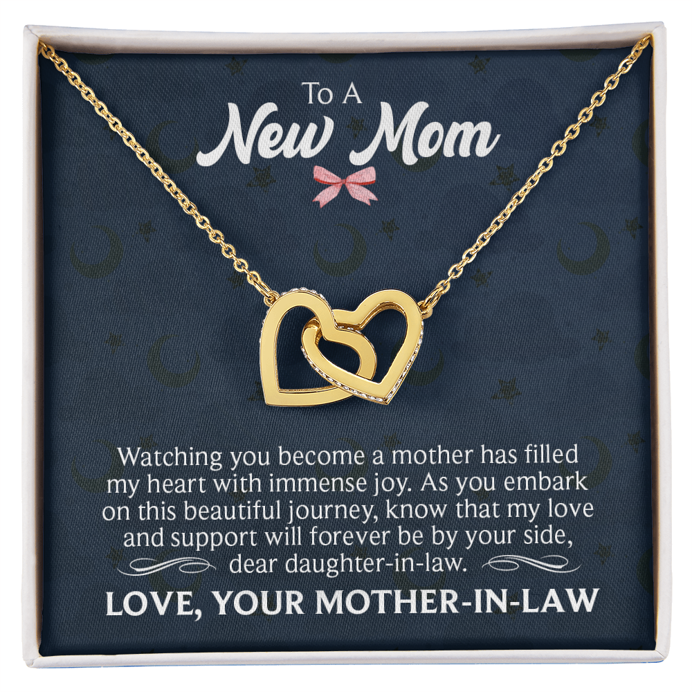 Interlocking Hearts Necklace : To A New Mom Love Your Mother -In- Law