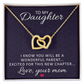 Interlocking Hearts Necklace : To My Daughter Love Your Mom