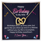 Interlocking Hearts Necklace :Happy Birthday To My Wife I Love You