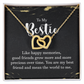 Interlocking Hearts Necklace : To My Bestie Like Happy Memories
