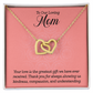 Interlocking Hearts Necklace : To Our Loving Mom