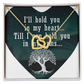 Interlocking Hearts Necklace:I'll Hold You In My Heart