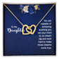 Interlocking Hearts Necklace : To My Daughter You Are Capable