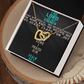 Interlocking Hearts Necklace : The Lord Is My Strength