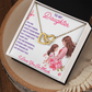 Interlocking Hearts Necklace: To My Daughter I Love You So Much