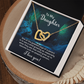 Interlocking Hearts Necklace : To My Daughter I Love You