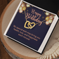 Interlocking Hearts Necklace : Happy Birthday My Special Wish