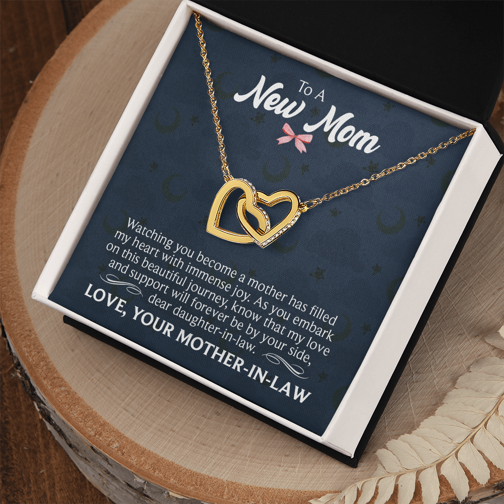 Interlocking Hearts Necklace : To A New Mom Love Your Mother -In- Law
