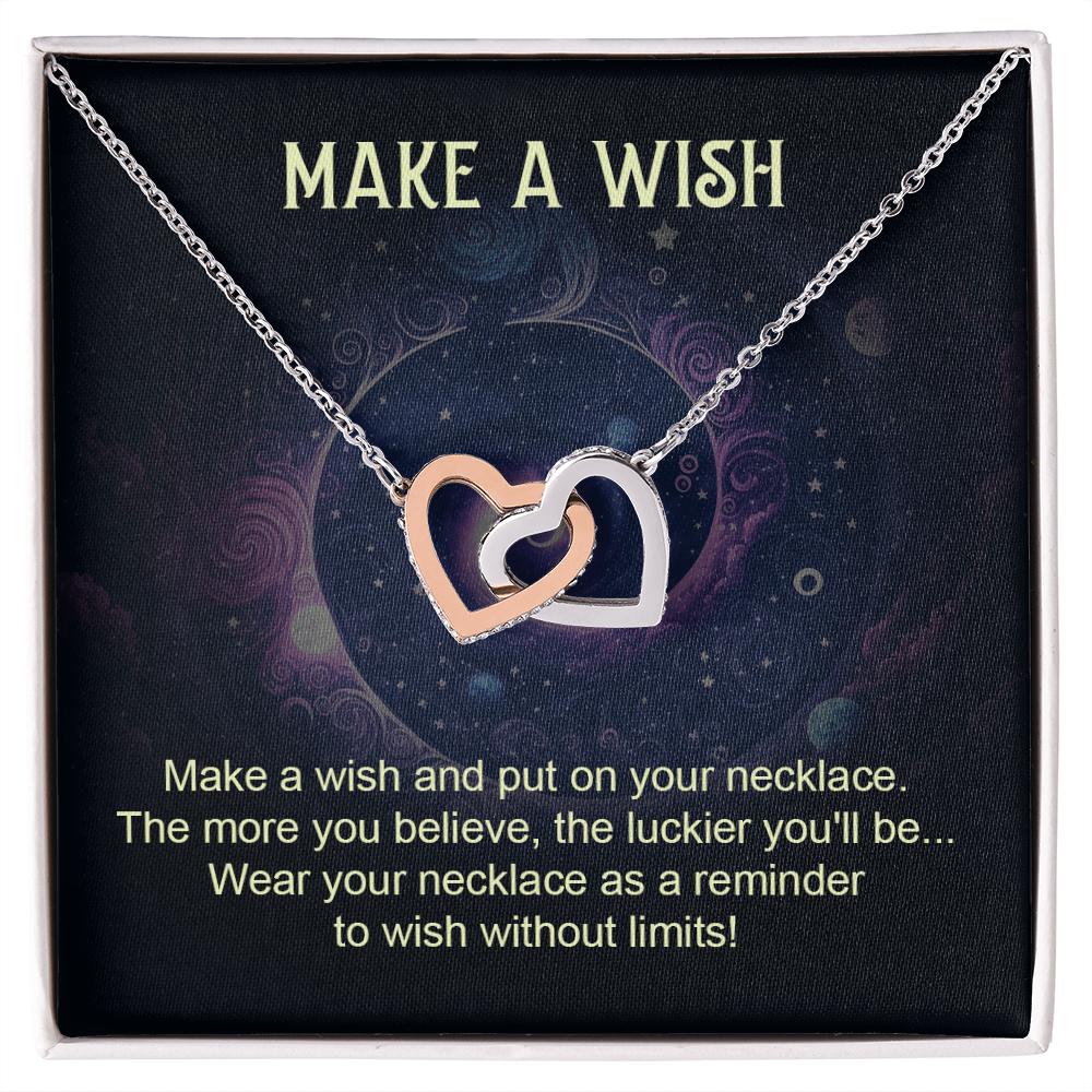 Interlocking Hearts Necklace: Make A Wish