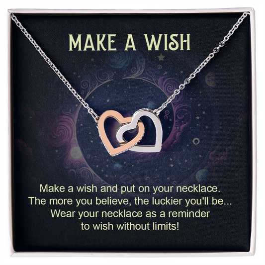 Interlocking Hearts Necklace: Make A Wish