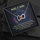 Interlocking Hearts Necklace: Make A Wish