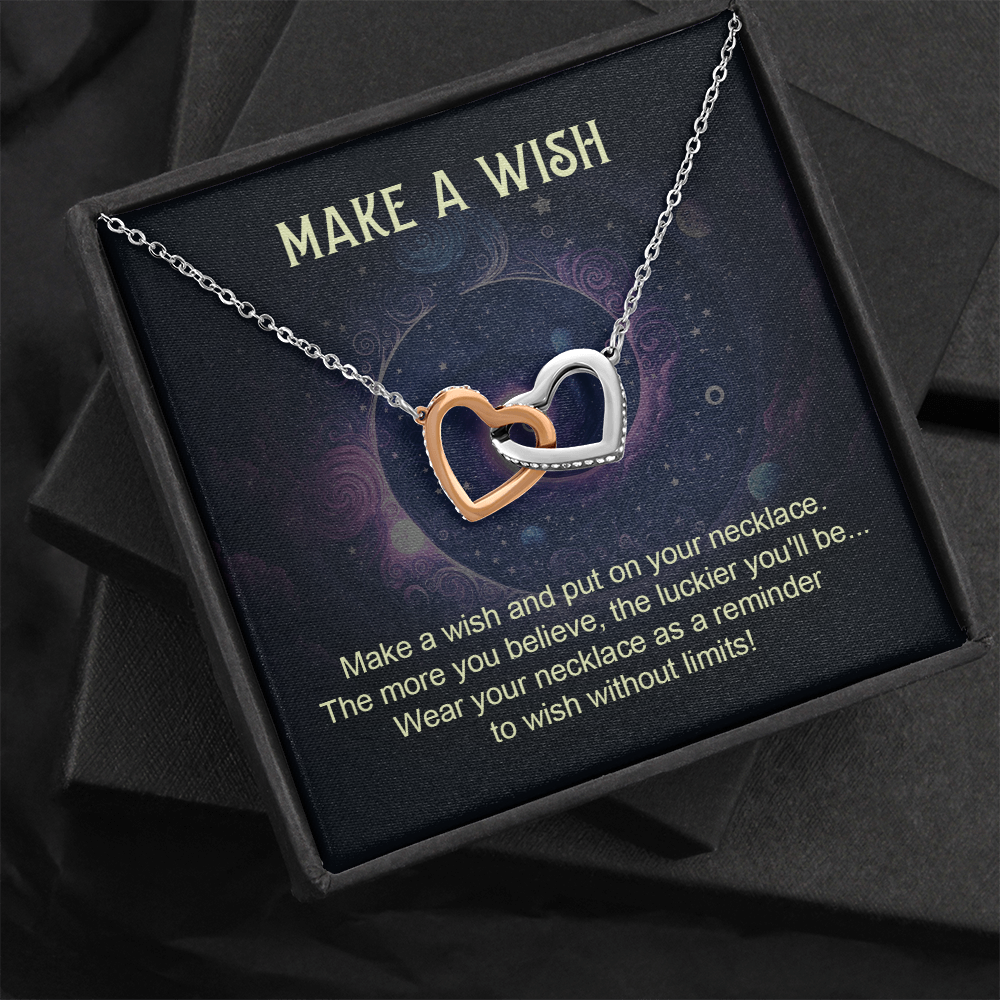 Interlocking Hearts Necklace: Make A Wish