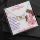 Interlocking Hearts Necklace: To My Daughter I Love You So Much
