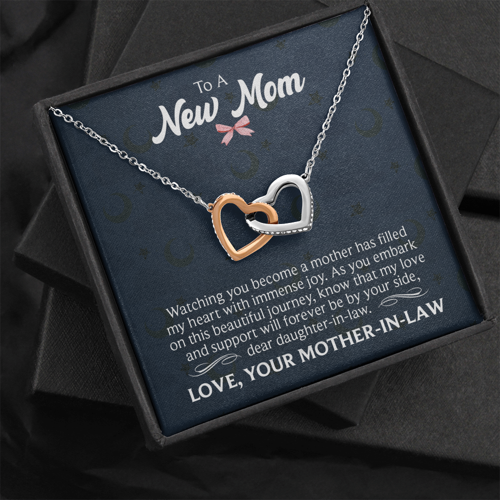 Interlocking Hearts Necklace : To A New Mom Love Your Mother -In- Law