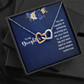 Interlocking Hearts Necklace : To My Daughter You Are Capable