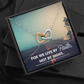 Interlocking Hearts Necklace :For We Live By Faith Not By Sight