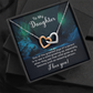 Interlocking Hearts Necklace : To My Daughter I Love You