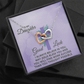Interlocking Hearts Necklace : To MY Daughter May Jesus Bless You