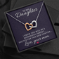 Interlocking Hearts Necklace : To My Daughter Love Your Mom