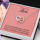 Interlocking Hearts Necklace : To Our Loving Mom
