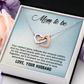 Interlocking Hearts Necklace : Mom To Be Love , Your Husband