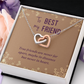 Interlocking Hearts Necklace :To Best My Friend