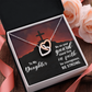 Interlocking Hearts Necklace : To My Daughter Be Strong