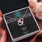 Interlocking Hearts Necklace : The Lord Is My Strength